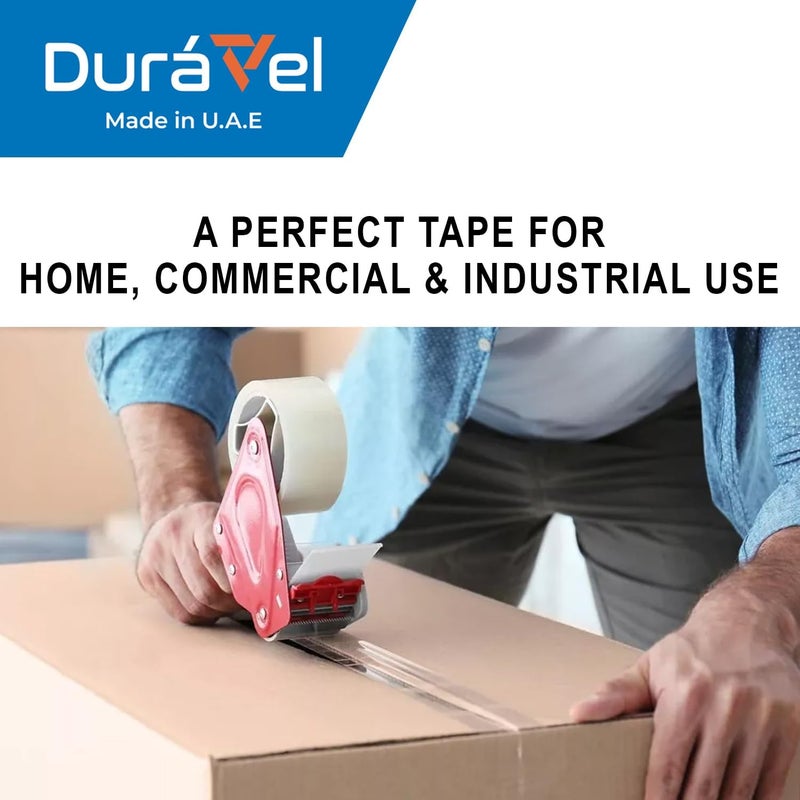 Duravel Clear Packing Tape, 2 inches x 50 yards - Heavy Duty Packaging Tape (12 Rolls) - Image 5